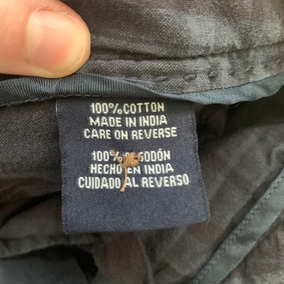 The New Ivy Brand Navy Flat Front Chino Shorts- Size 38 - Picture 7 of 9